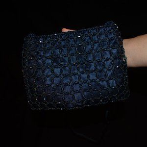 VNTG 90's Star Blue Beaded Purse